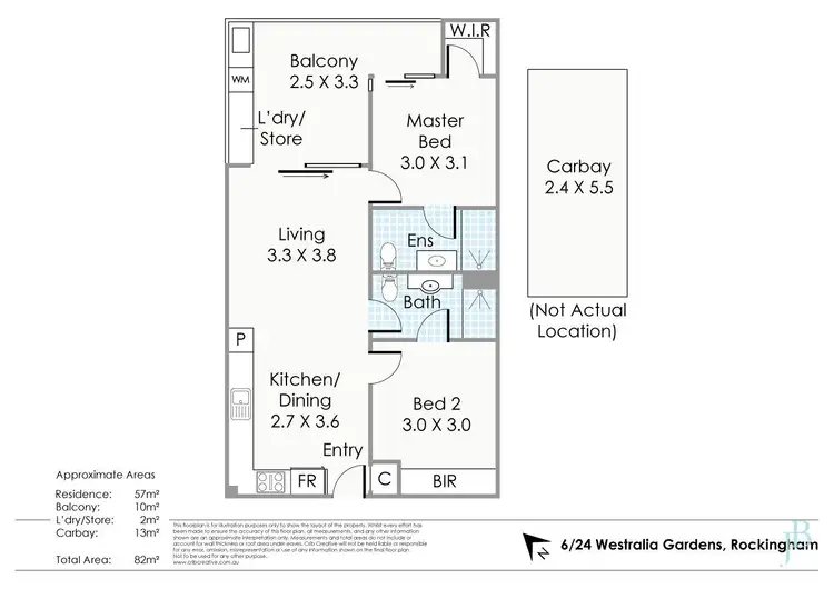Floorplan of Homely apartment listing, 6/24 Westralia Gardens, Rockingham WA 6168
