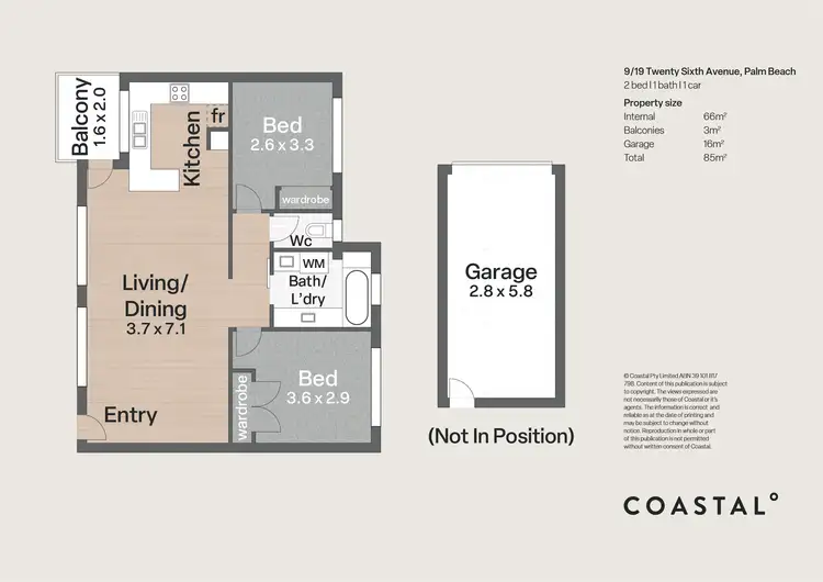 Floorplan of Homely unit listing, 9/19 Twenty Sixth Avenue, Palm Beach QLD 4221
