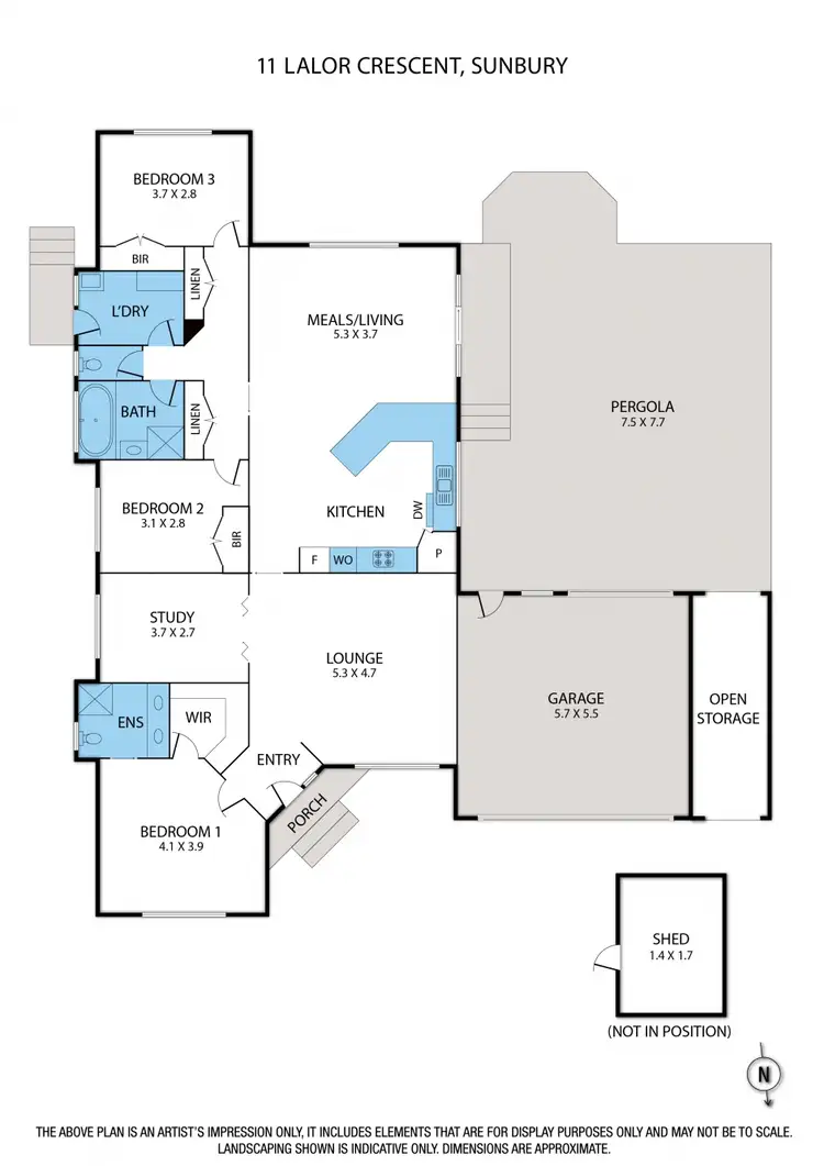 Floorplan of Homely house listing, 11 Lalor Crescent, Sunbury VIC 3429