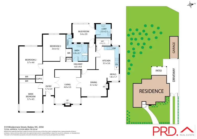 Floorplan of Homely house listing, 510 Windermere Street, Redan VIC 3350