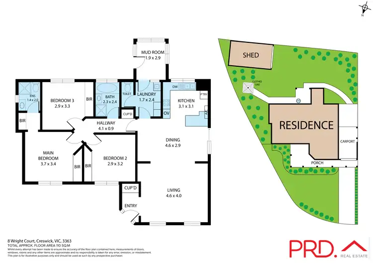 Floorplan of Homely house listing, 8 Wright Court, Creswick VIC 3363