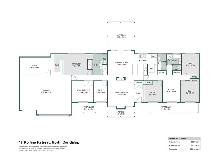 Floorplan of Homely house listing, 17 Rollins Retreat, North Dandalup WA 6207