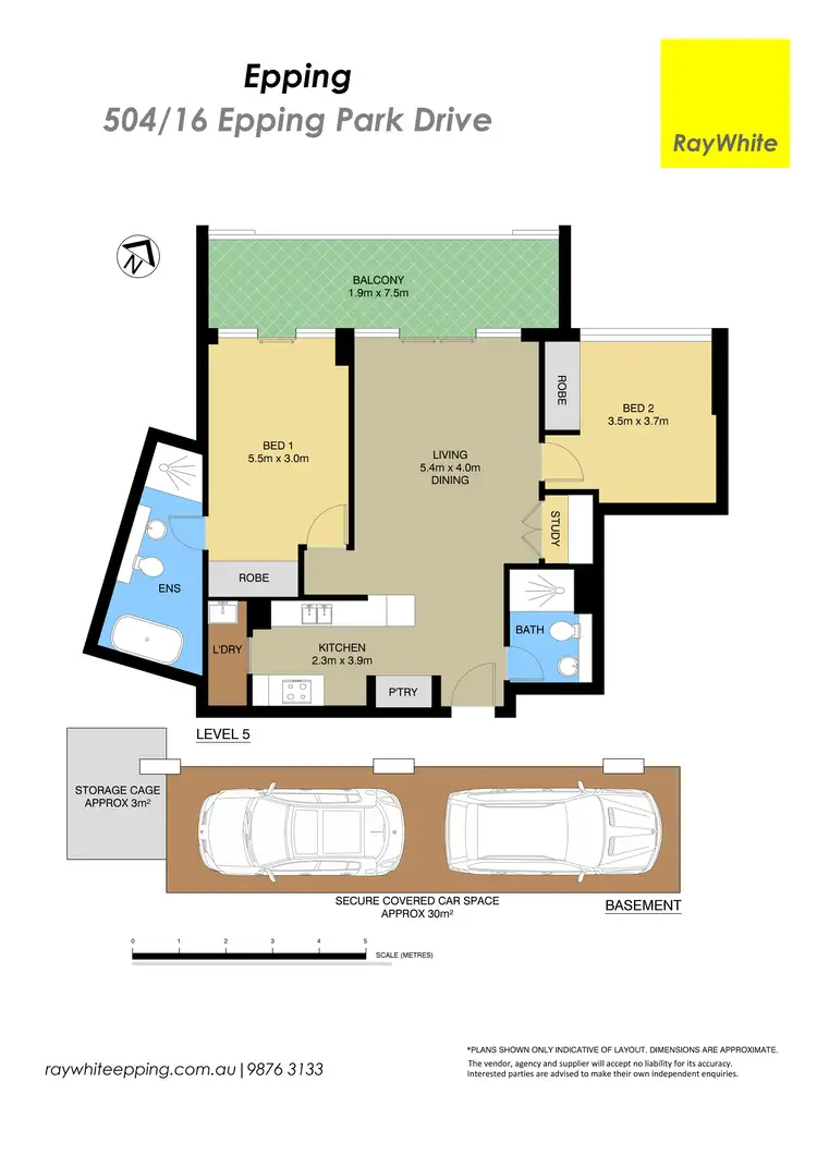 Floorplan of Homely apartment listing, 504/16 Epping Park Drive, Epping NSW 2121