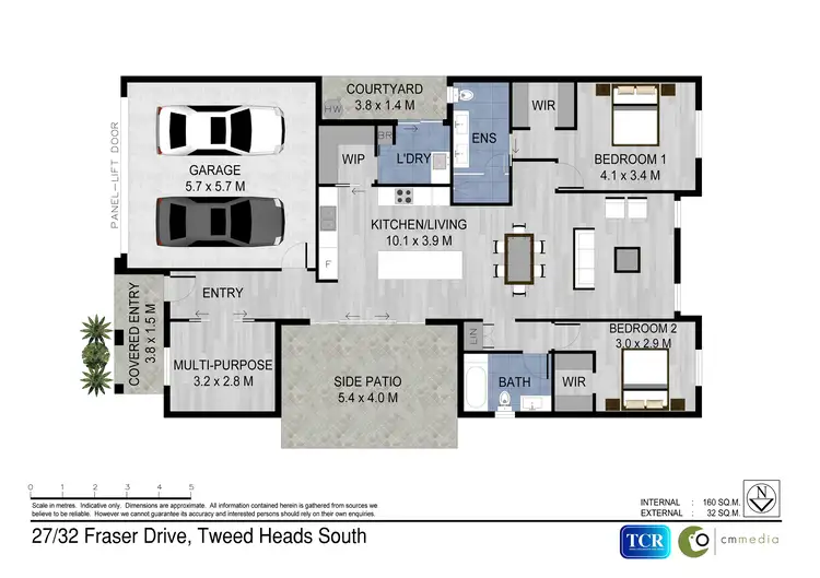 Floorplan of Homely villa listing, 27/32 Fraser Drive, Tweed Heads South NSW 2486