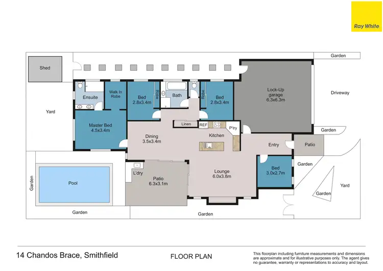 Floorplan of Homely house listing, 14 Chandos Brace, Smithfield QLD 4878