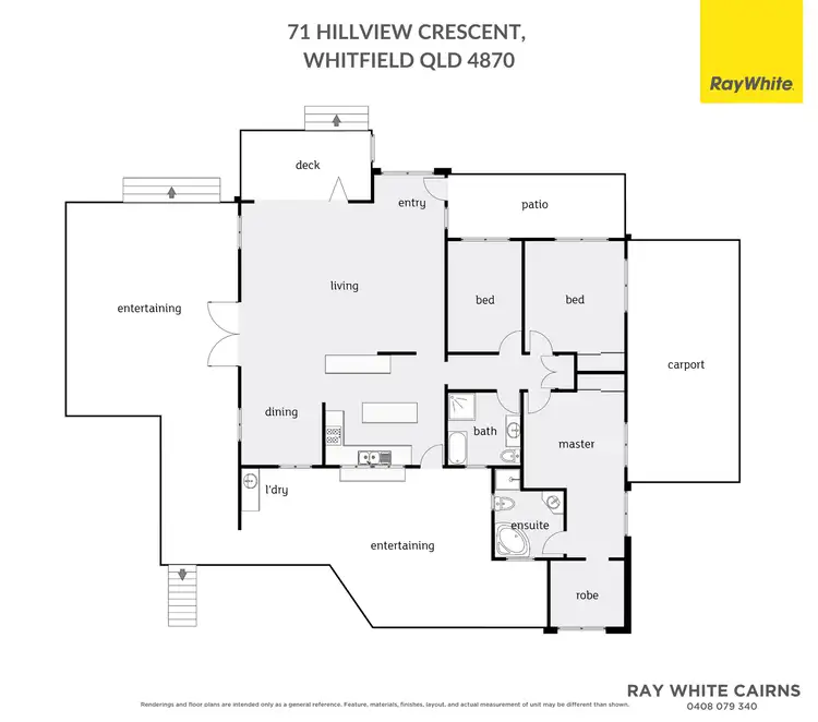 Floorplan of Homely house listing, 71 Hillview Crescent, Whitfield QLD 4870