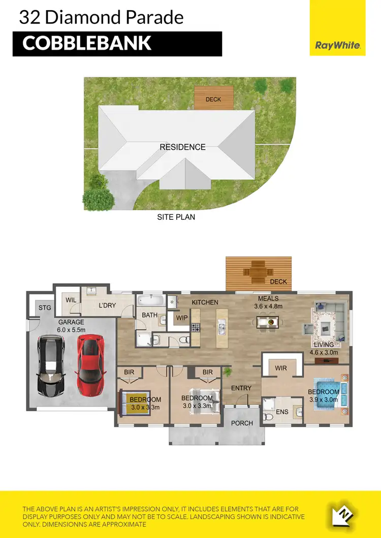 Floorplan of Homely house listing, 32 Diamond Parade, Cobblebank VIC 3338