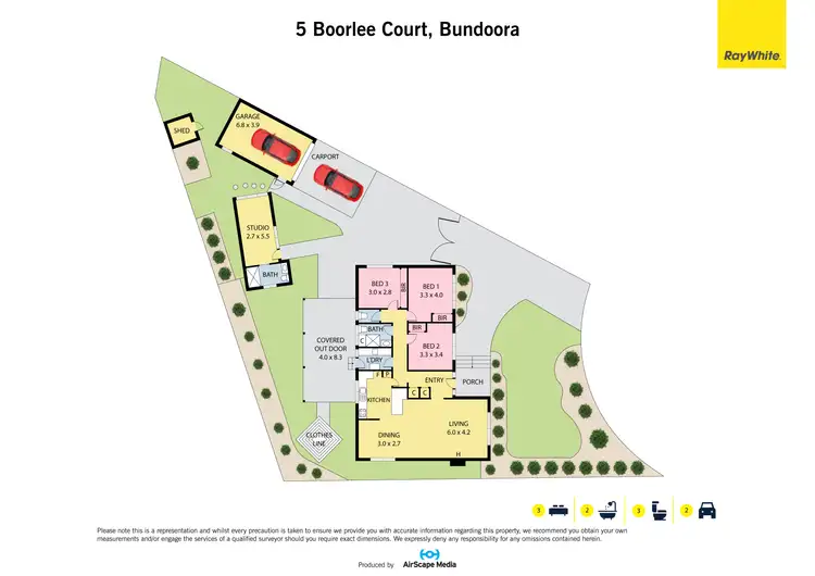 Floorplan of Homely house listing, 5 Boorlee Court, Bundoora VIC 3083