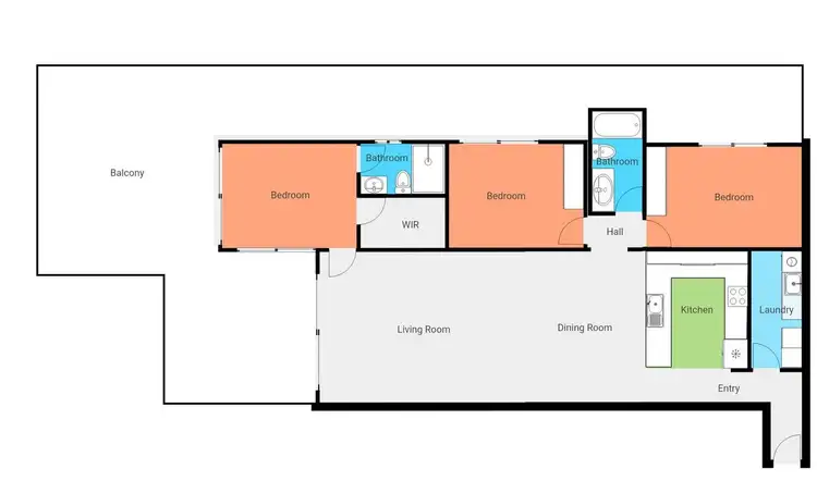 Floorplan of Homely unit listing, 201/174 Grafton Street, Cairns City QLD 4870
