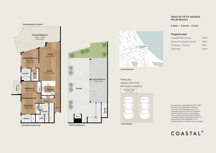 Floorplan of Homely unit listing, 1605/10 Fifth Avenue, Palm Beach QLD 4221