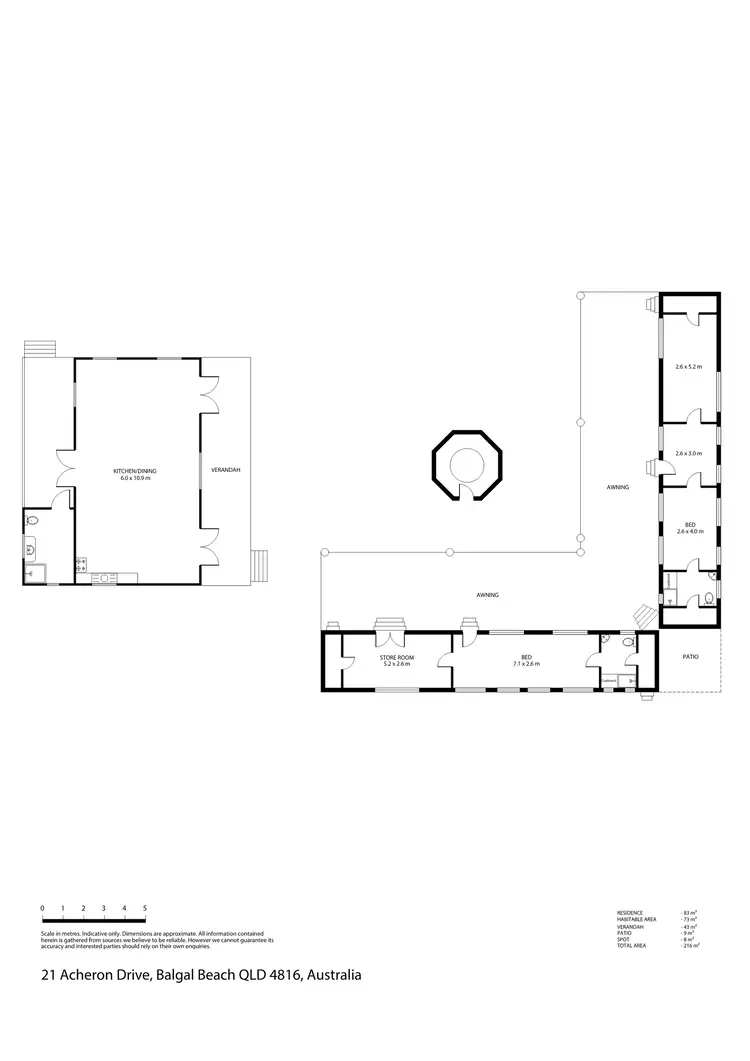 Floorplan of Homely house listing, 21 Acheron Drive, Balgal Beach QLD 4816