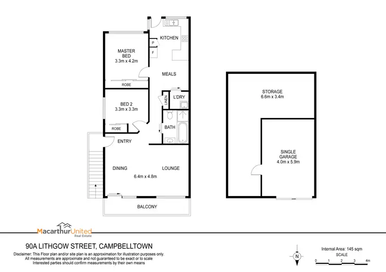Floorplan of Homely house listing, 90A Lithgow Street, Campbelltown NSW 2560