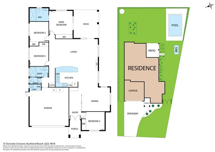 Floorplan of Homely house listing, 15 Donostia Crescent, Bushland Beach QLD 4818