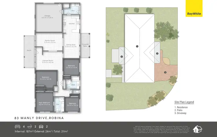 Floorplan of Homely house listing, 83 Manly Drive, Robina QLD 4226