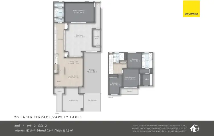 Floorplan of Homely house listing, 20 Lader Terrace, Varsity Lakes QLD 4227