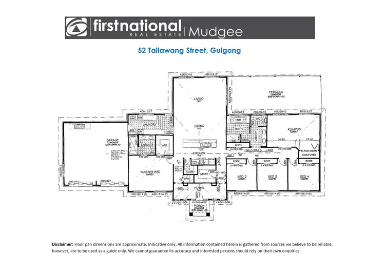 Floorplan of Homely house listing, 52 Tallawang Street, Gulgong NSW 2852