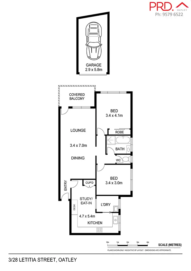 Floorplan of Homely unit listing, 3/28 Letitia Street, Oatley NSW 2223