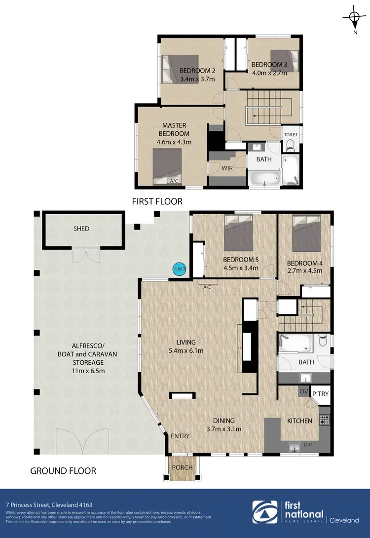 Floorplan of Homely house listing, 7 Princess Street, Cleveland QLD 4163