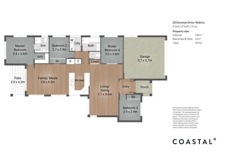 Floorplan of Homely house listing, 23 Dunstan Drive, Robina QLD 4226