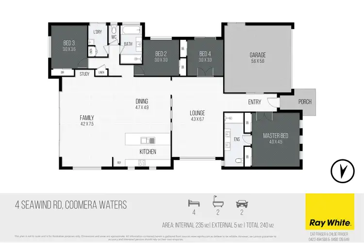 Floorplan of Homely house listing, 4 Seawind Road, Coomera Waters QLD 4209