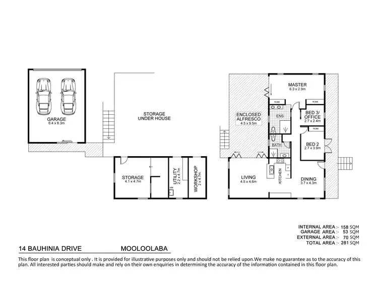 Floorplan of Homely house listing, 14 Bauhinia Drive, Mooloolaba QLD 4557