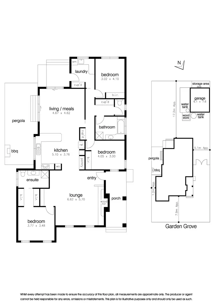 Floorplan of Homely house listing, 1 Garden Grove, Seaholme VIC 3018