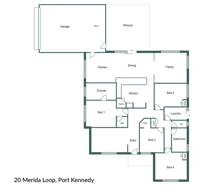 Floorplan of Homely house listing, 20 Merida Loop, Port Kennedy WA 6172