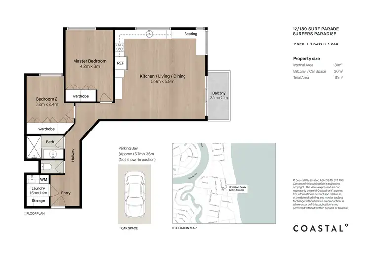 Floorplan of Homely unit listing, 12/189 Surf Parade, Surfers Paradise QLD 4217