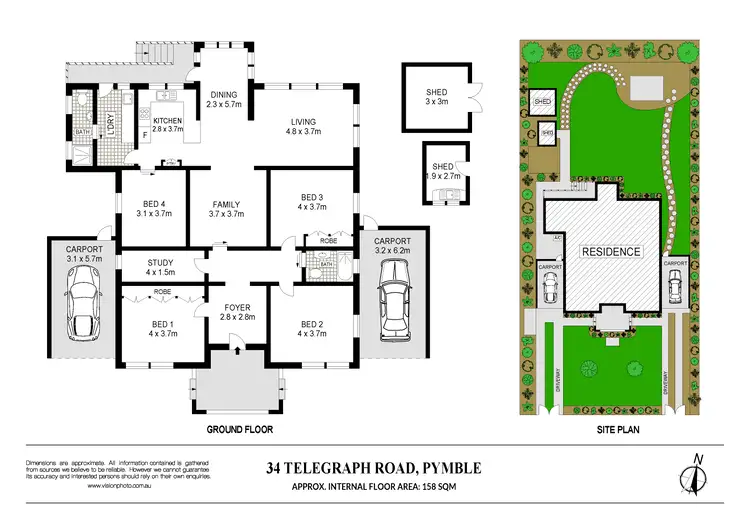 Floorplan of Homely house listing, 34 Telegraph Road, Pymble NSW 2073