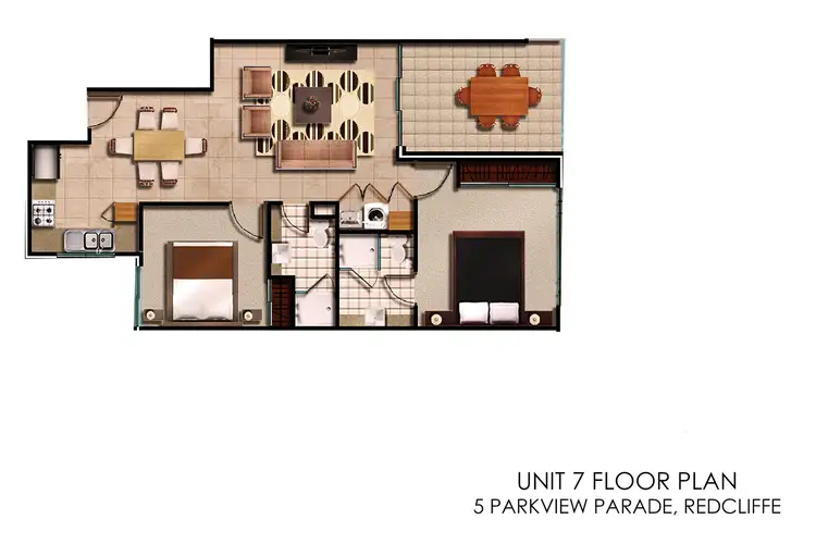 Floorplan of Homely apartment listing, 7/5 Parkview Parade, Redcliffe WA 6104