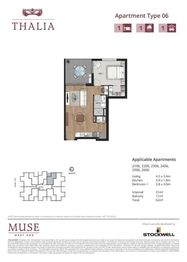 Floorplan of Homely apartment listing, 1202/35 Tondara Lane, West End QLD 4101