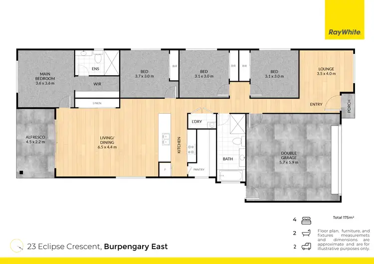 Floorplan of Homely house listing, 23 Eclipse Crescent, Burpengary East QLD 4505
