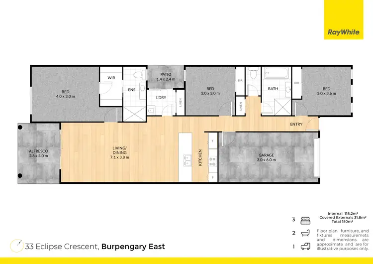 Floorplan of Homely house listing, 33 Eclipse Crescent, Burpengary East QLD 4505
