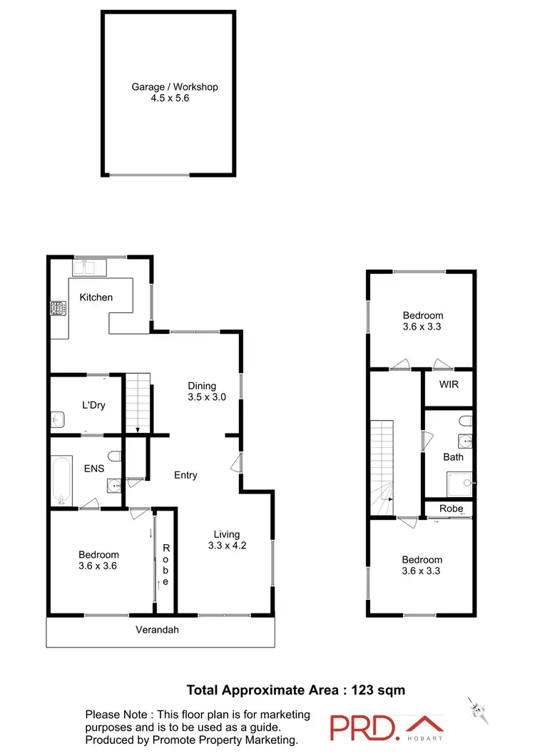 Floorplan of Homely house listing, 6/57 WARWICK STREET, Hobart TAS 7000