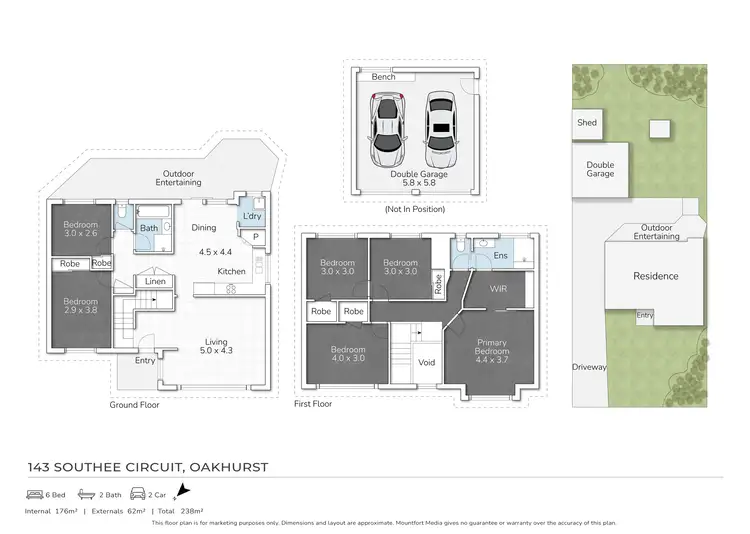 Floorplan of Homely house listing, 143 Southee Circuit, Oakhurst NSW 2761