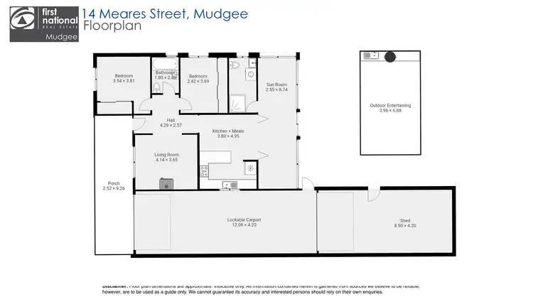 Floorplan of Homely house listing, 14 Meares Street, Mudgee NSW 2850