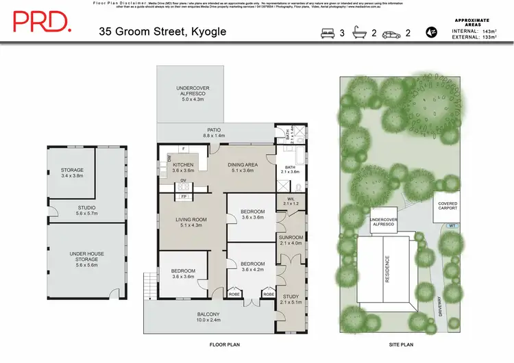 Floorplan of Homely house listing, 35 Groom Street, Kyogle NSW 2474