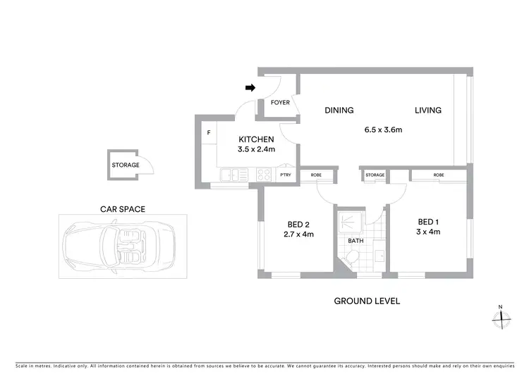 Floorplan of Homely apartment listing, 2/6 Ray Street, Turramurra NSW 2074