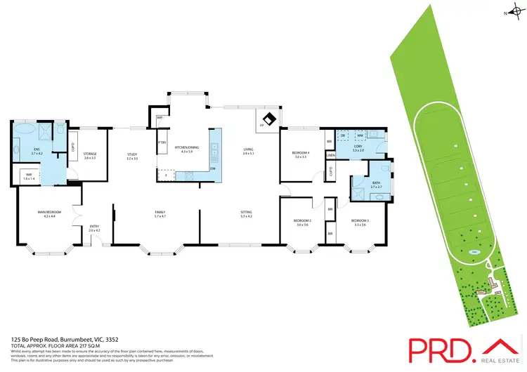 Floorplan of Homely house listing, 125 Bo Peep Road, Burrumbeet VIC 3352