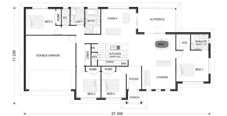 Floorplan of Homely house listing, 25 Waters Edge Drive, Craignish QLD 4655