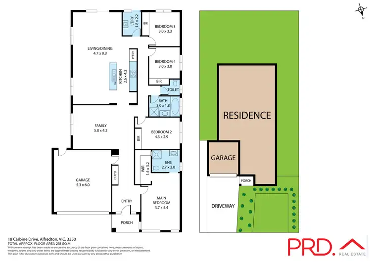 Floorplan of Homely house listing, 18 Carbine Drive, Alfredton VIC 3350