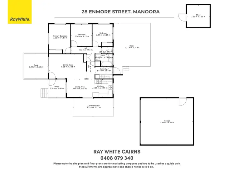 Floorplan of Homely house listing, 28 Enmore Street, Manoora QLD 4870
