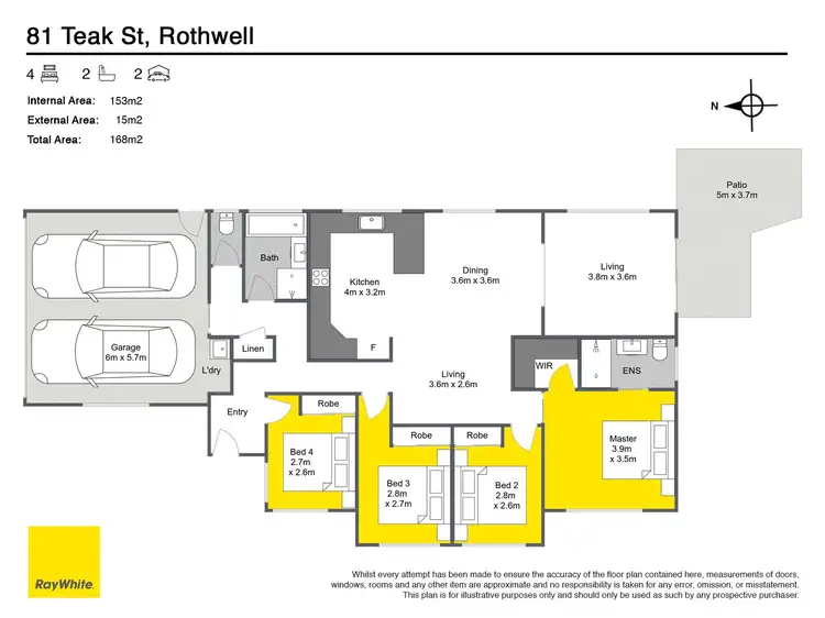 Floorplan of Homely house listing, 81 Teak Street, Rothwell QLD 4022