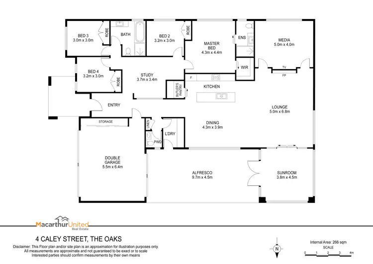 Floorplan of Homely house listing, 4 Caley Street, The Oaks NSW 2570
