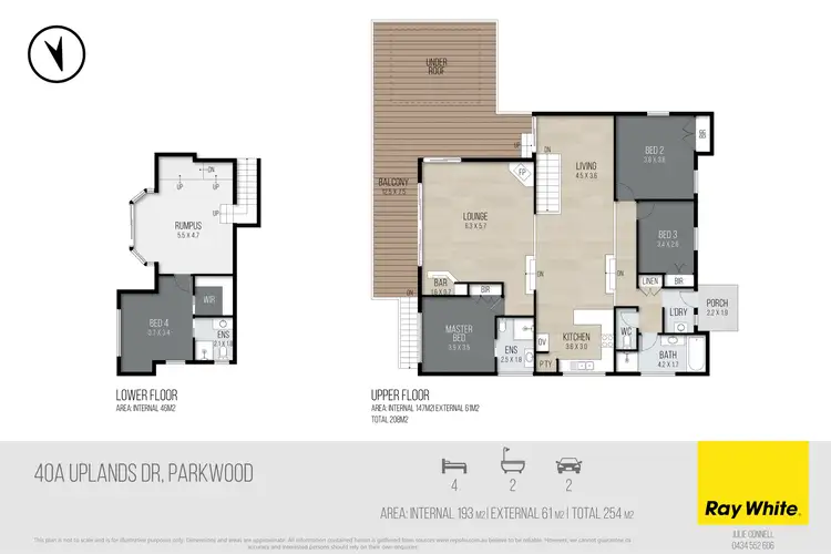 Floorplan of Homely house listing, 40A Uplands Drive, Parkwood QLD 4214