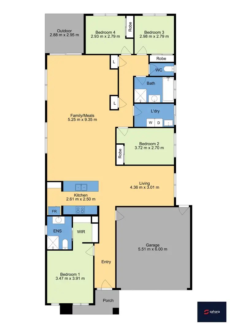 Floorplan of Homely house listing, 8 Abbeygate Drive, Werribee VIC 3030