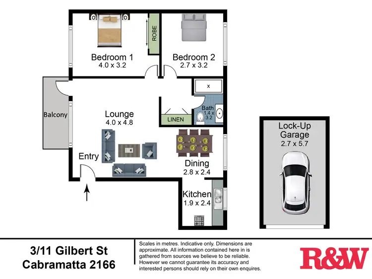 Floorplan of Homely apartment listing, 3/11 Gilbert Street, Cabramatta NSW 2166