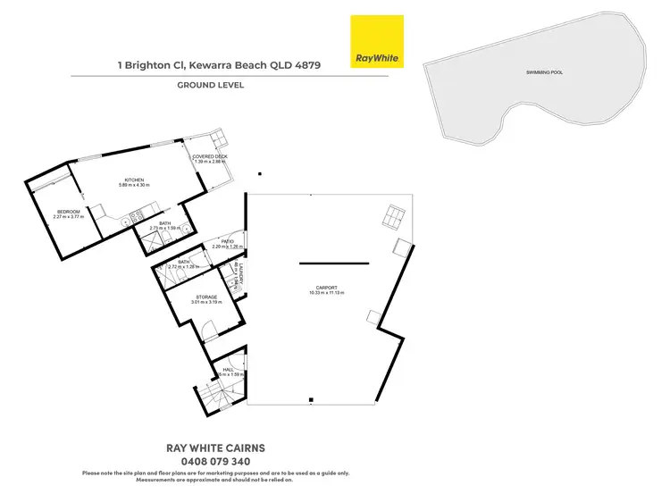 Floorplan of Homely house listing, 1 Brighton Close, Kewarra Beach QLD 4879