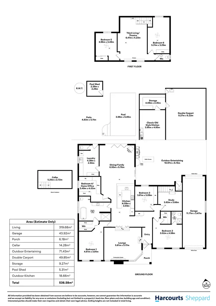 Floorplan of Homely house listing, 46 South Terrace, Pooraka SA 5095