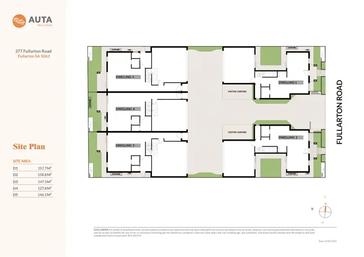 Floorplan of Homely house listing, D1-D5/377 Fullarton Road, Fullarton SA 5063